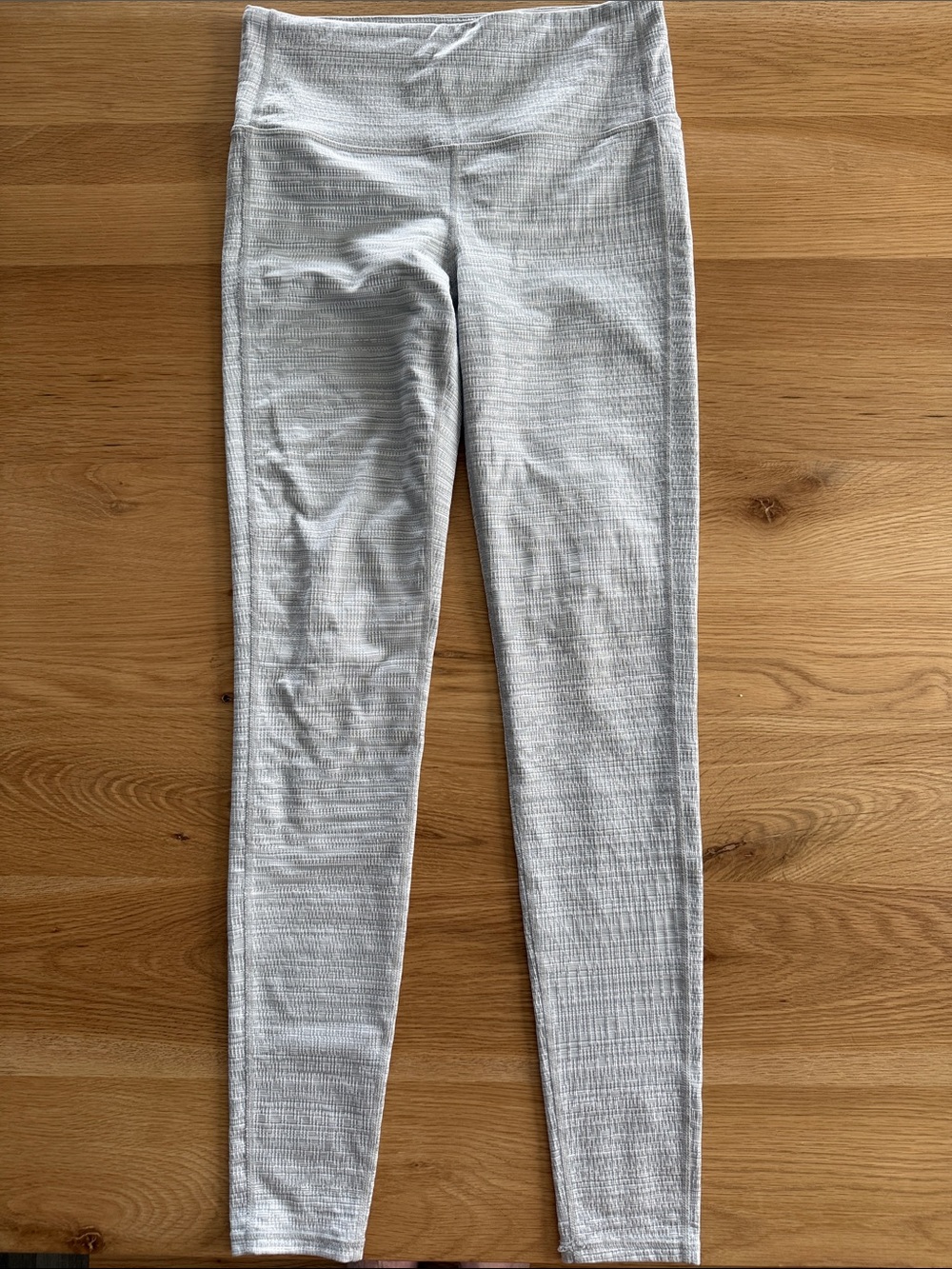 Athleta Ribbed High-Waist Leggings - Heather Gray